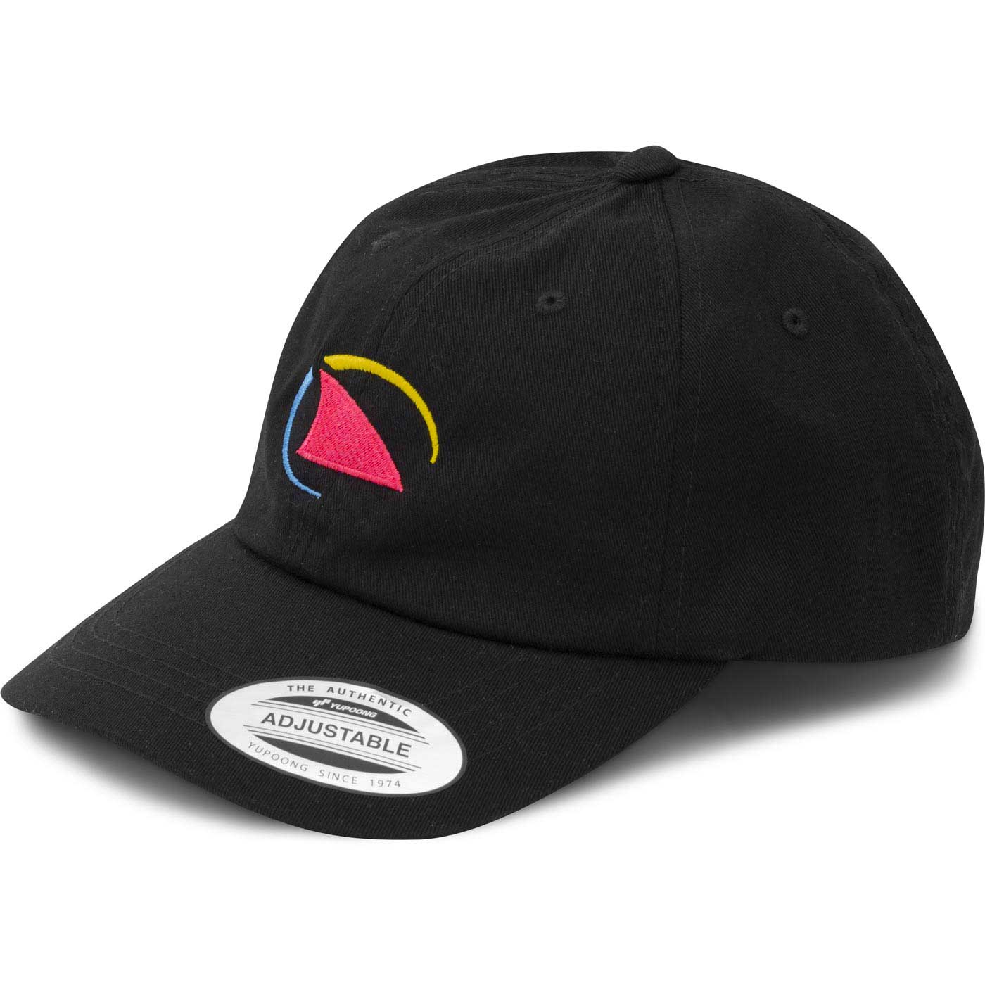 Shark Fin Unstructured Dad Cap Black/Neon - Image 3