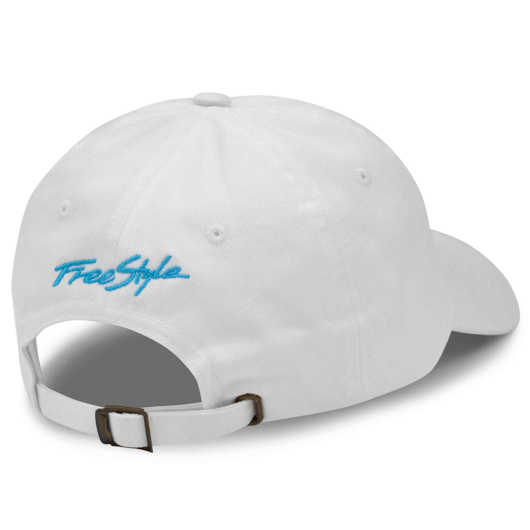 Shark Fin Unstructured Dad Cap White/Neon - Image 3