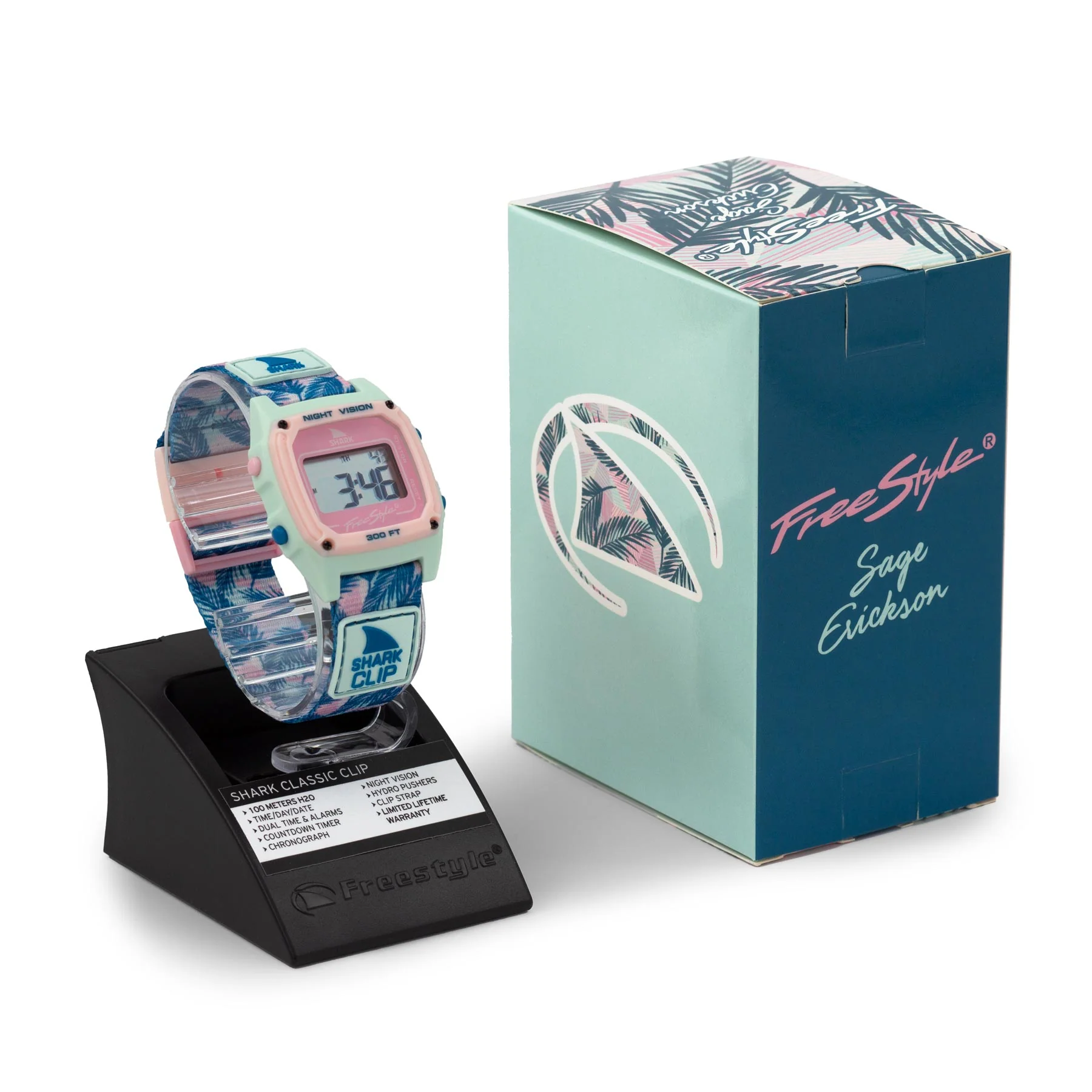 SAGE ERICKSON SIGNATURE SHARK CLASSIC CLIP BLUE SAGE PALM - Image 6