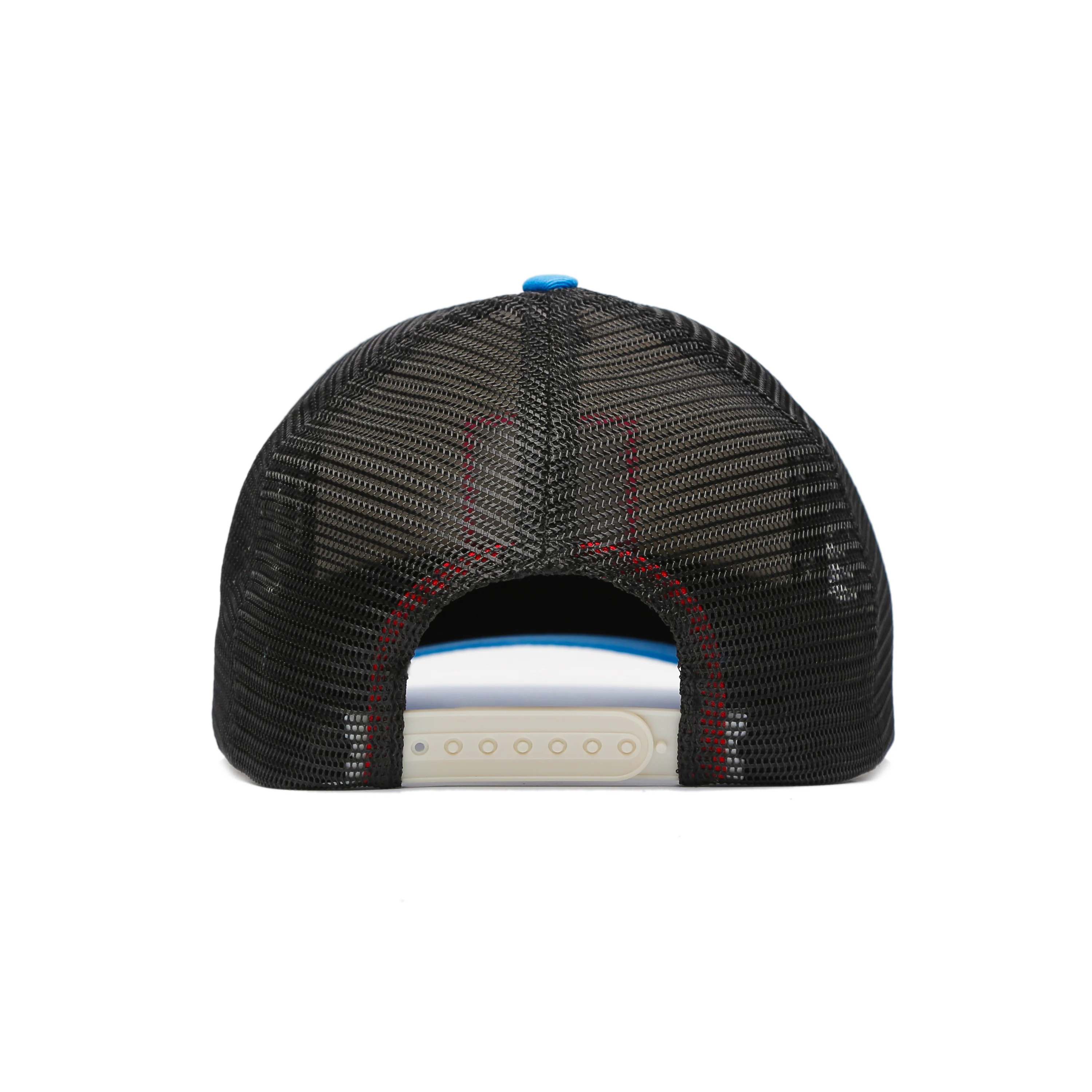 Fin Patrol Trucker Snapback Hat Black Neon - Image 4