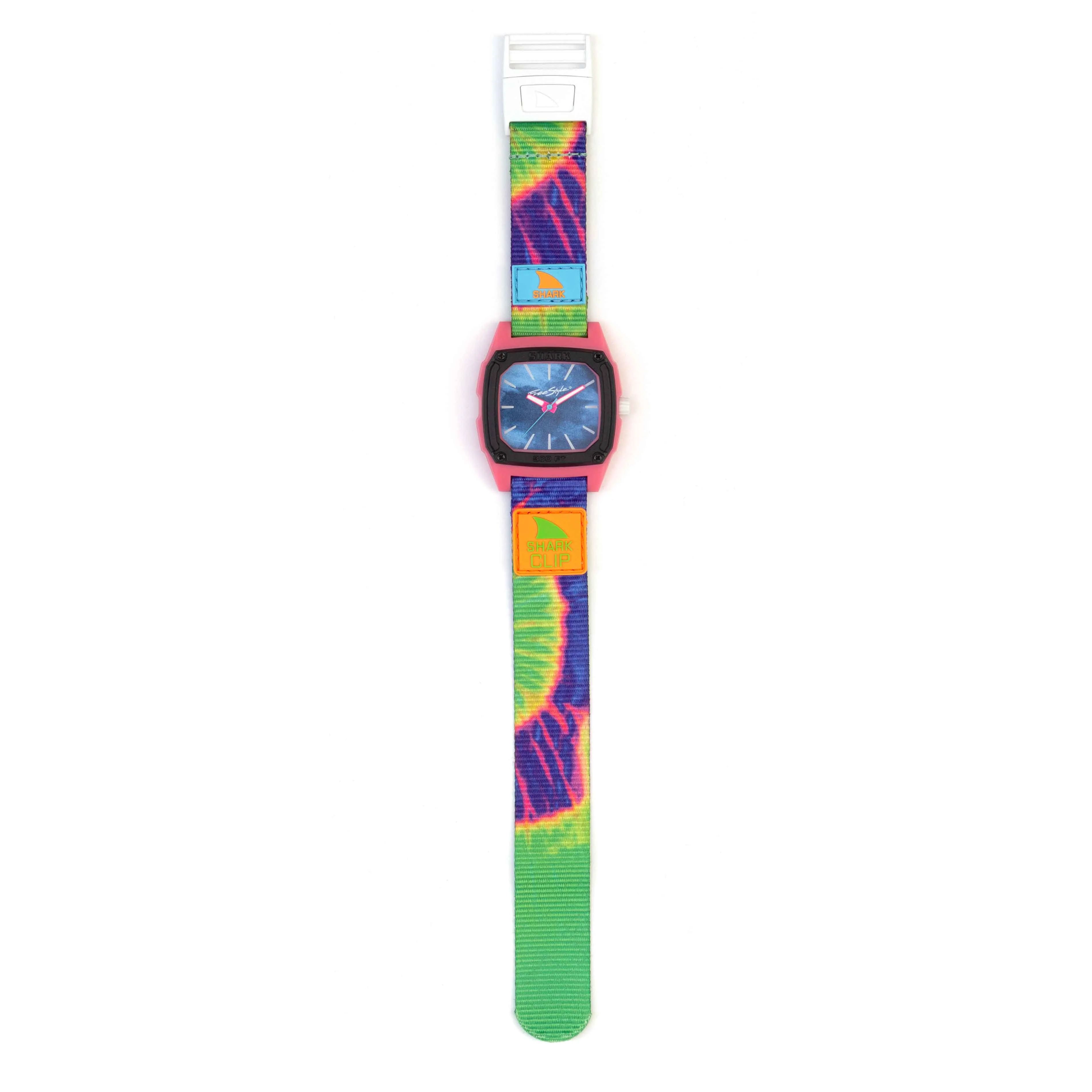 SHARK CLASSIC CLIP ANALOG TIE DYE NEON GREEN - Image 3