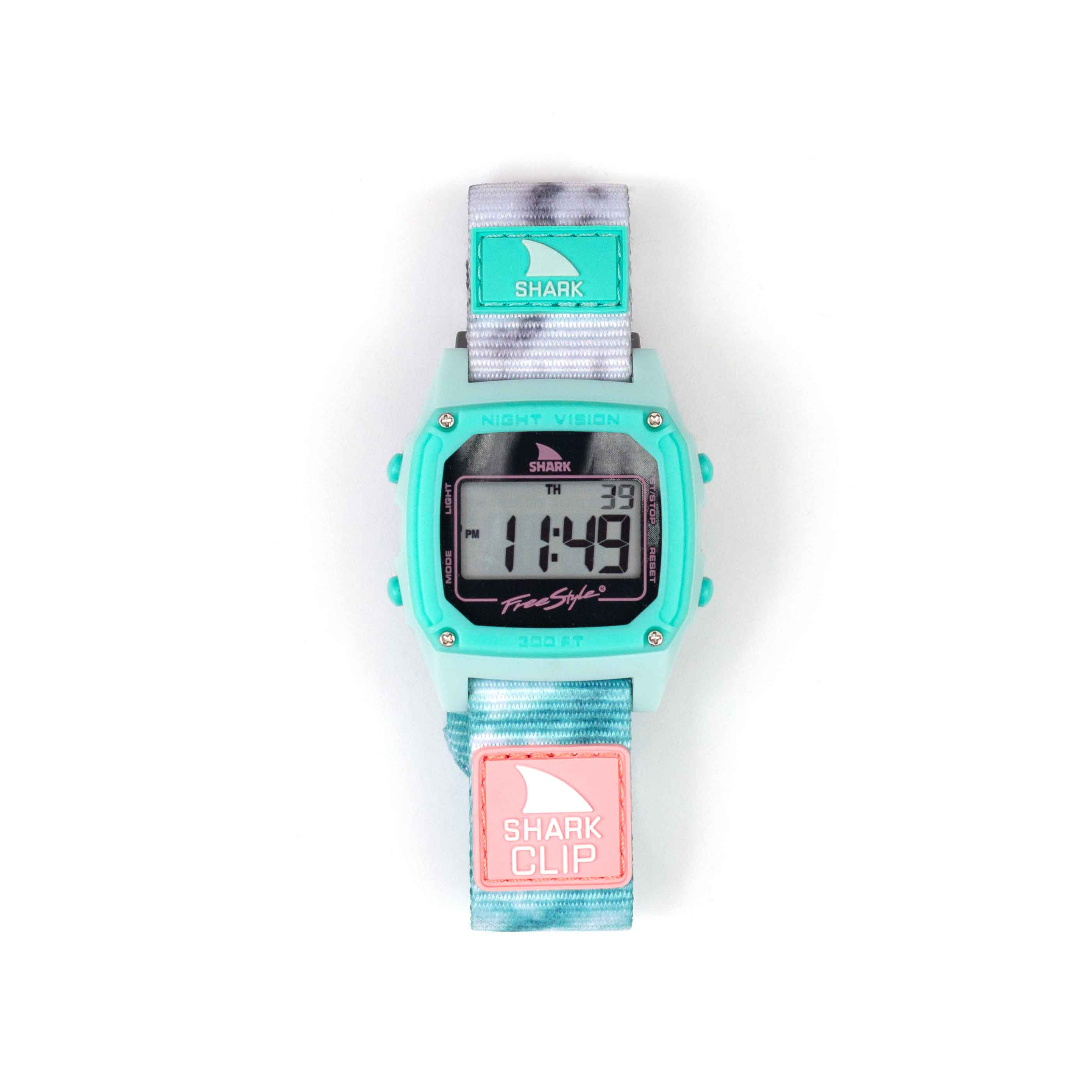 SHARK CLASSIC CLIP TIE DYE AQUA CLOUD - Image 4