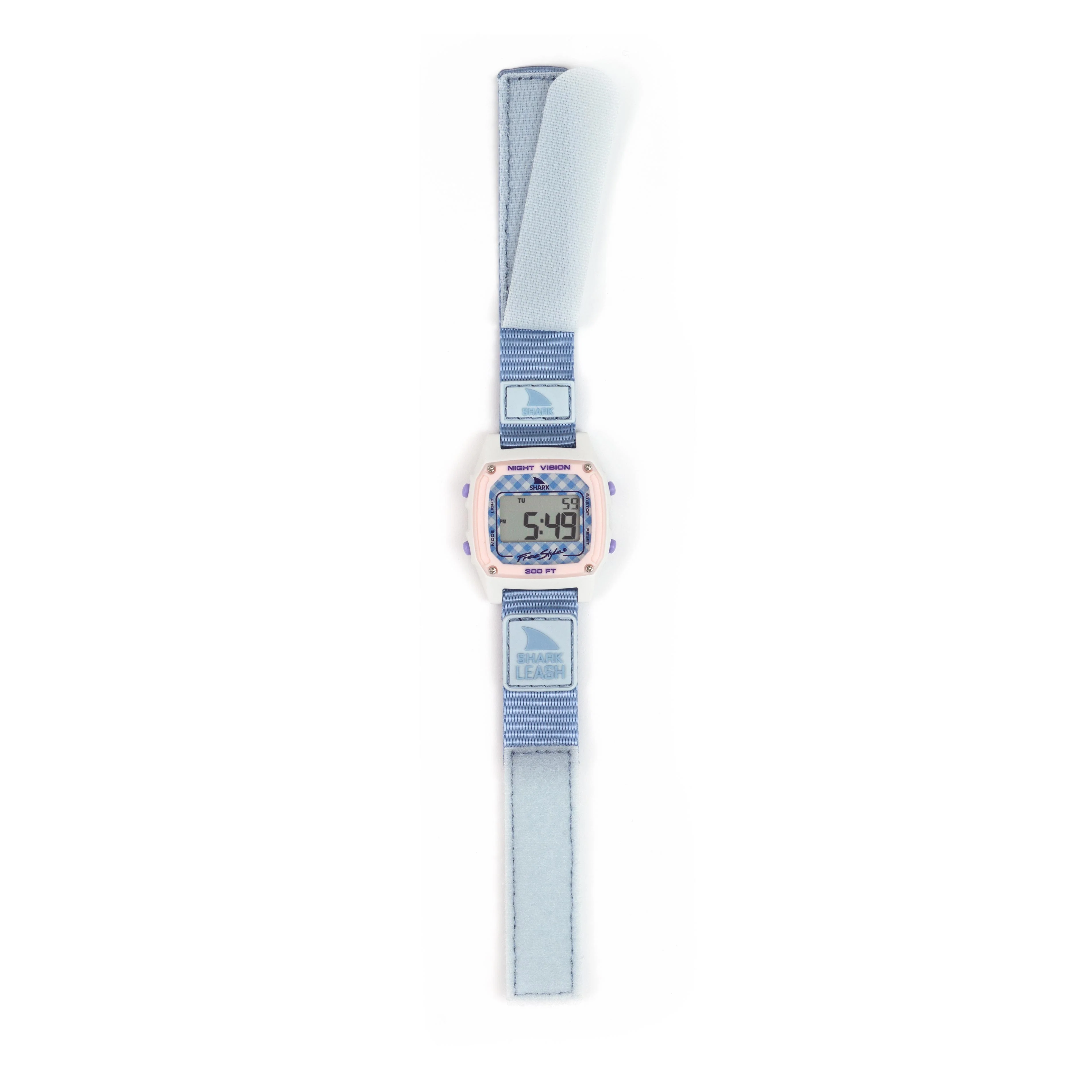 SHARK CLASSIC LEASH GINGHAM BLUE - Image 3