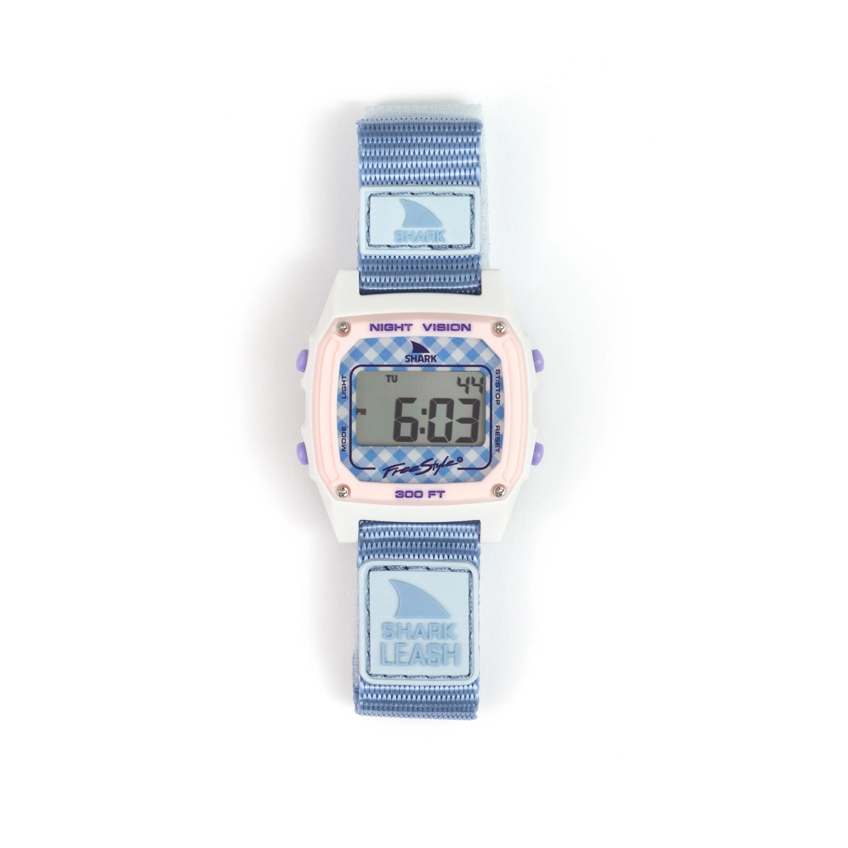 SHARK CLASSIC LEASH GINGHAM BLUE - Image 4