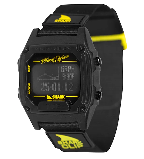 Shark Classic - Strap Kit - Clip - BLACK/YELLOW - Image 2