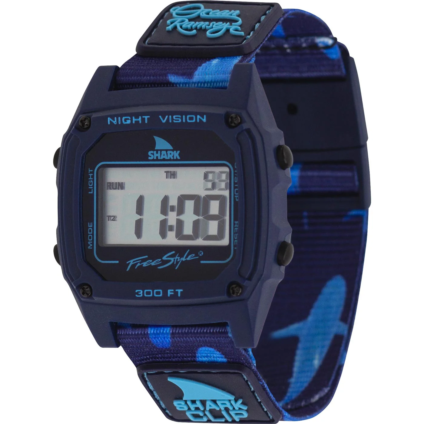 Shark Classic - Strap Kit - Clip - Ocean Ramsey DEEP BLUE - Image 2