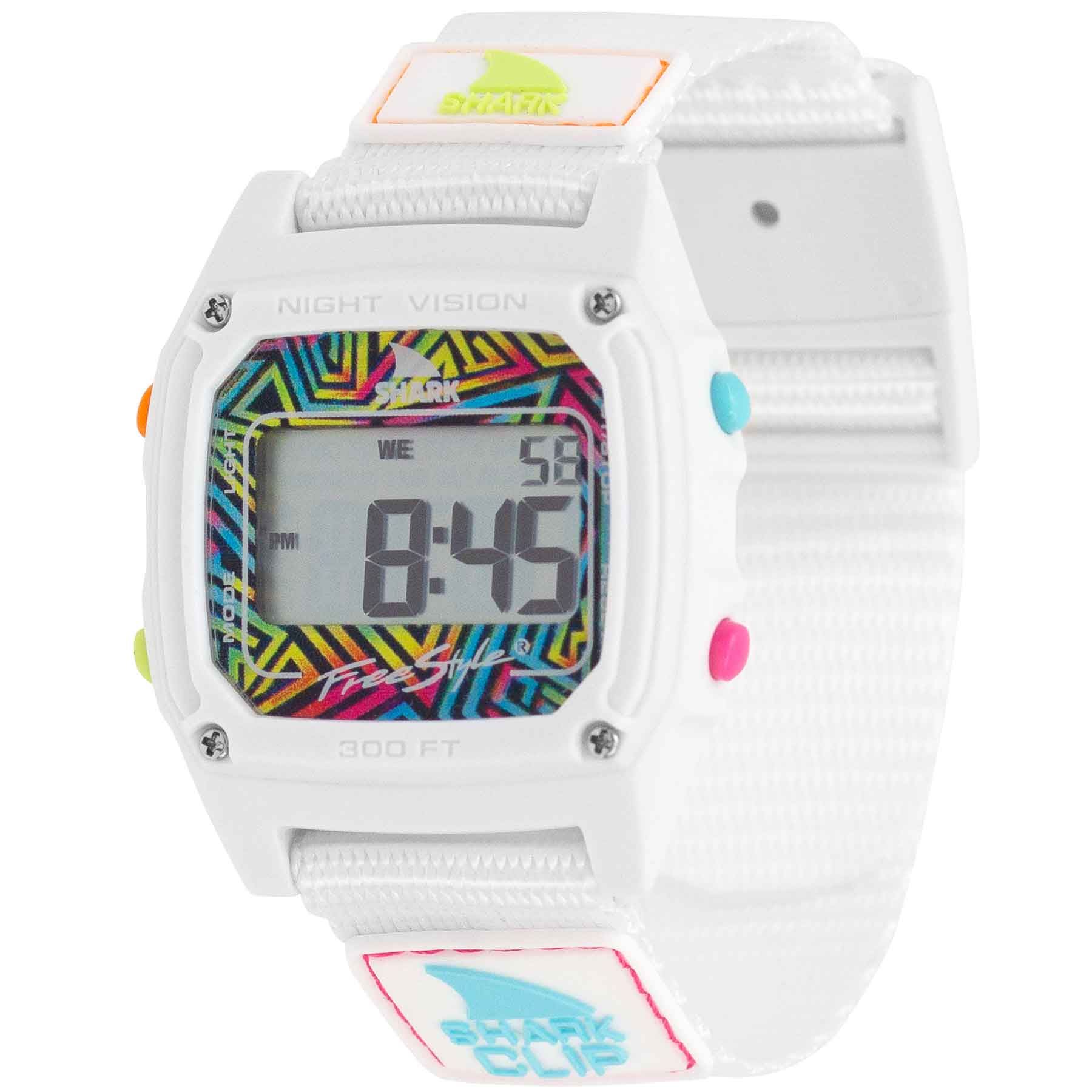 Shark Classic - Strap Kit - Clip - White Neon - Image 2
