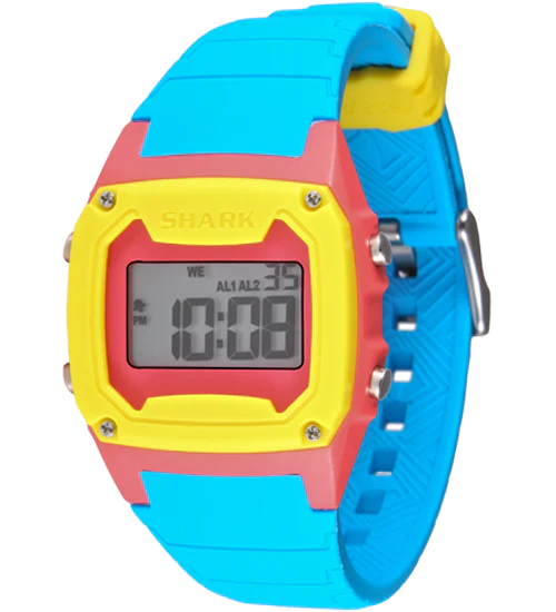 Shark Classic - Strap Kit - Silicone - CYAN/YELLOW - Image 2