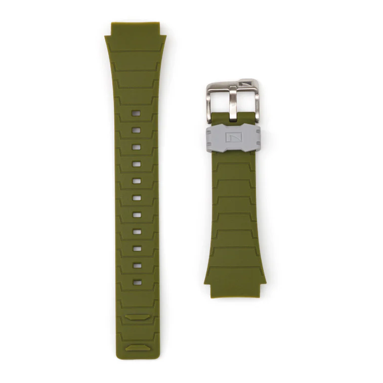 Shark Classic - Strap Kit - Silicone - DARK GREEN/LIGHT GREY