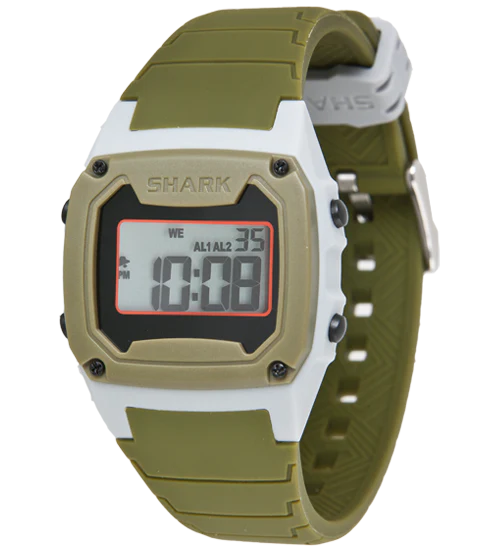 Shark Classic - Strap Kit - Silicone - DARK GREEN/LIGHT GREY - Image 2