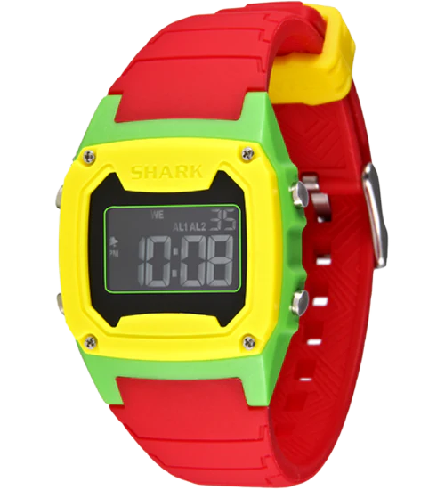 Shark Classic - Strap Kit - Silicone - RED/YELLOW - Image 2
