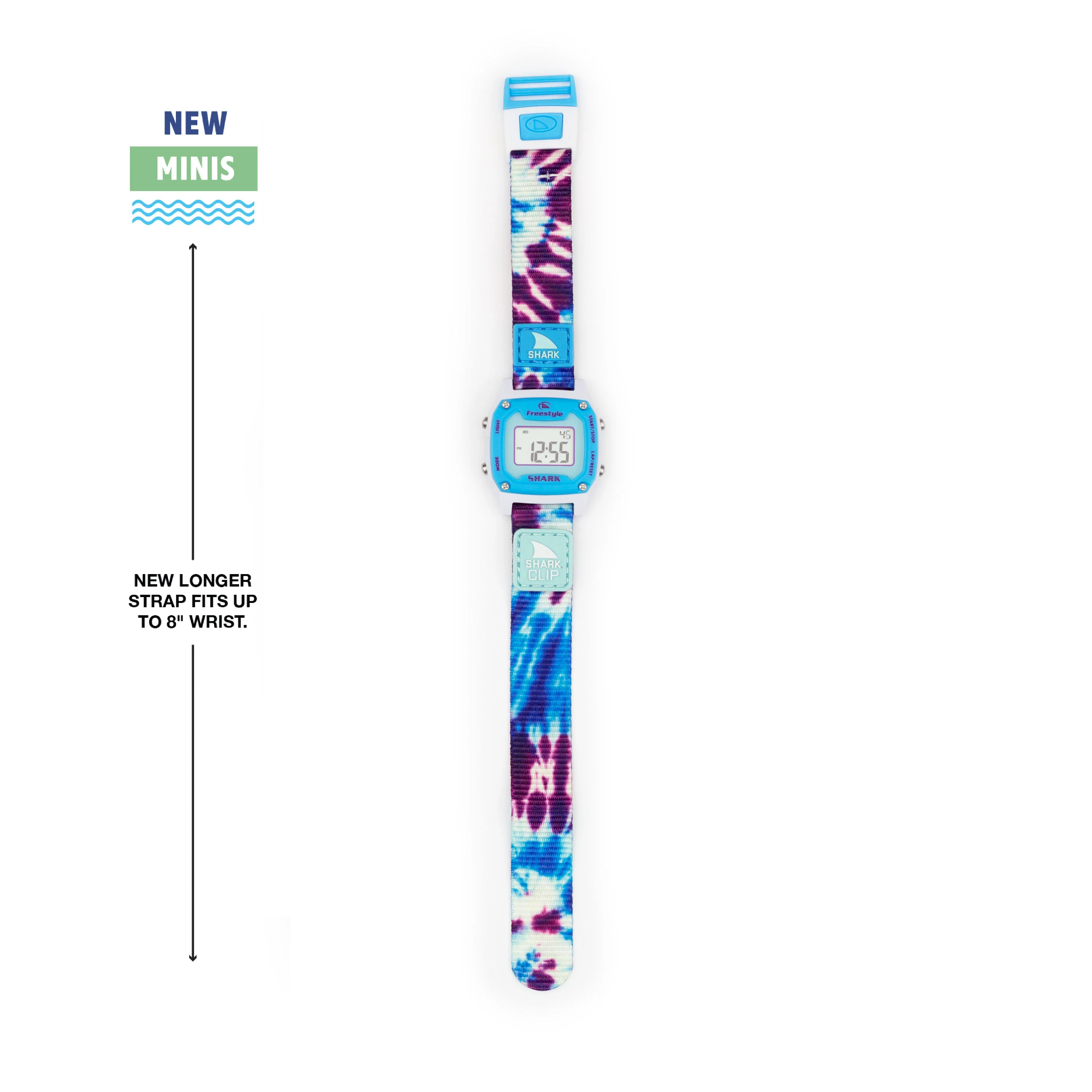 SHARK MINI CLIP TIE-DYE BLUE DAZE - Image 3