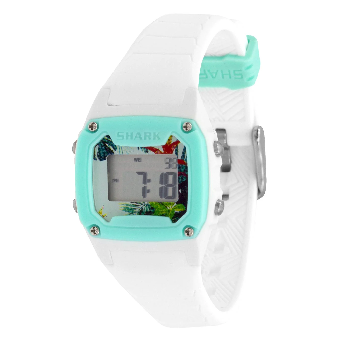 Shark Mini - Strap Kit - Buckle - WHITE/TURQ - Image 2